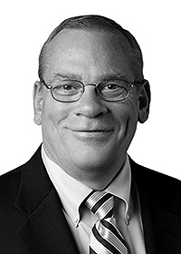 Black and white picture of Kevin Murphy, Chief Technology Officer